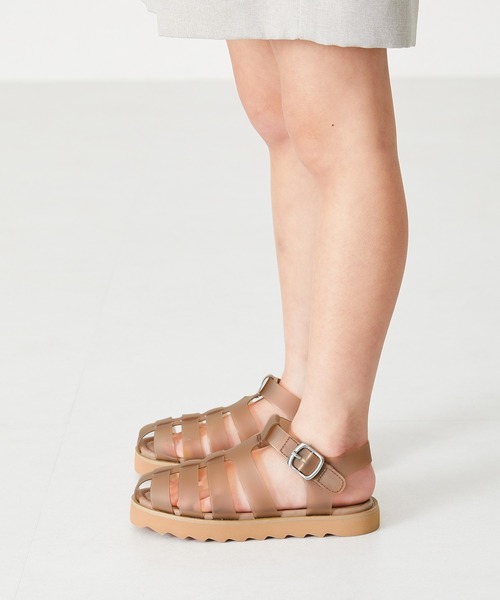 ORiental TRaffic(オリエンタルトラフィック)の「EC限定 PVCグルカサンダル K-321(サンダル・キッズ・ブラウン/グリーン/レインボー・15.0cm/16.0cm/17.0cm/18.0cm/19.0cm/20.0cm)」の11枚目の写真