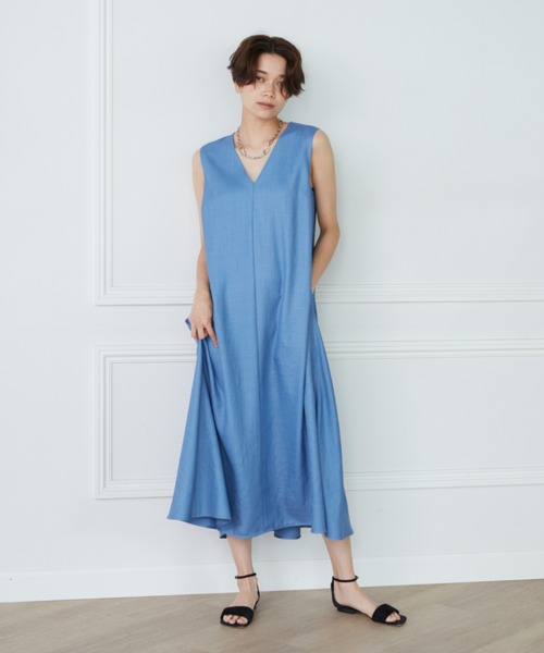 INED（イネド）の「リネンライクワンピース（ワンピース）」 - WEAR