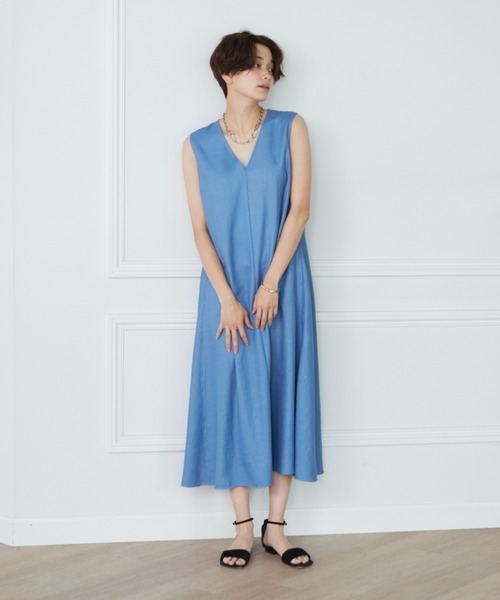INED（イネド）の「リネンライクワンピース（ワンピース）」 - WEAR
