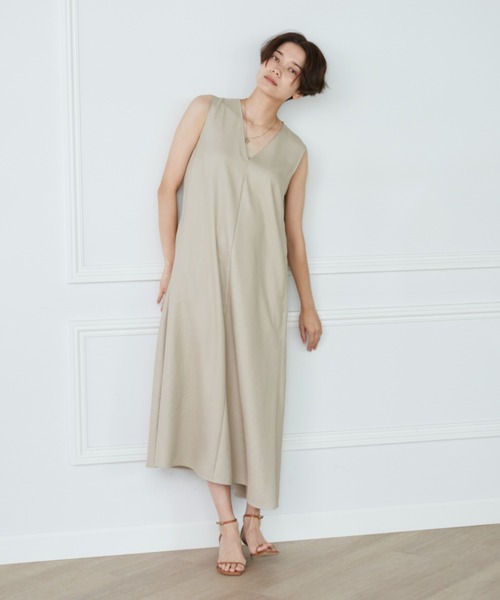 INED（イネド）の「リネンライクワンピース（ワンピース）」 - WEAR