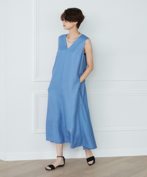 INED（イネド）の「リネンライクワンピース（ワンピース）」 - WEAR