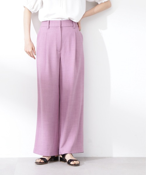 N.(N. Natural Beauty Basic)(エヌエヌナチュラルビューティーベーシック)の「【S Size Line】◆ドライタッチワイドパンツ(スラックス・レディース・ピンク/ブラウン/オフホワイト・SMALL/MEDIUM)」の16枚目の写真