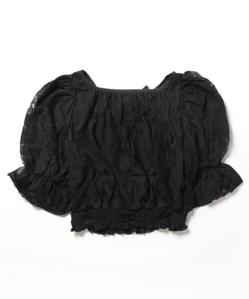 one way（ワンウェイ）の「デコルテレーストップス（シャツ/ブラウス・レディース・ブラック/ホワイト/ブルー/ピンク・FREE）」の10枚目の写真