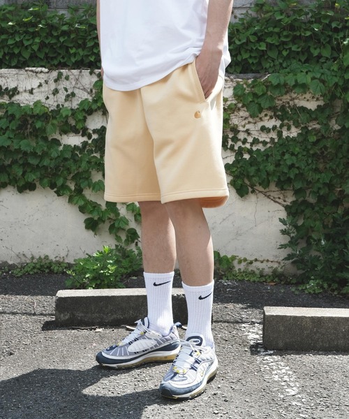 Carhartt WIP（カーハートダブリューアイピー）の「Carhartt WIP / カーハートWIP Chase Sweat Short チェイス スウェット ショーツ（スウェットパンツ・メンズ・ライトブルー/グリーン/イエロー・MEDIUM/LARGE/X-LARGE）」の5枚目の写真