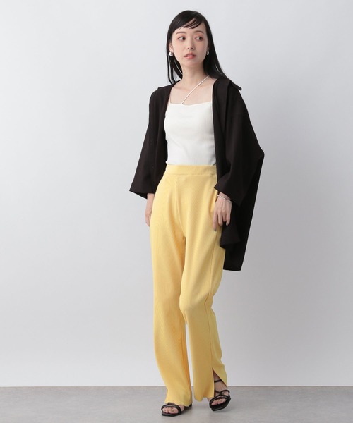 LOWRYS FARM（ローリーズファーム）の「ストレッチカットイージーパンツ　903809（その他パンツ・レディース・ブラック/オフホワイト/イエロー/ブルー・FREE）」の16枚目の写真
