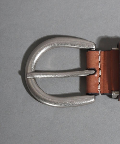 SOMETHING(サムシング)の「SOMETHING ステッチ パンチング レザーベルト(ベルト・レディース・ネイビー/ダークブラウン/ブラウン/ブラック/ワイン・FREE)」の13枚目の写真