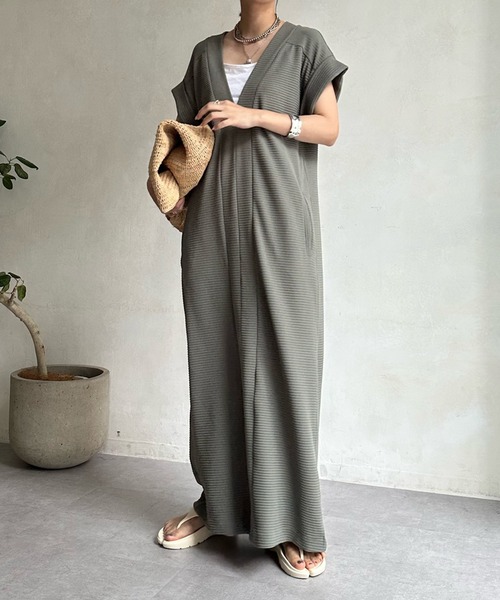 DouDou（ドゥドゥ）の「【AgAwd/アガウド】プラケットワンピース（ワンピース・レディース・カーキ/ブラック・FREE）」の15枚目の写真