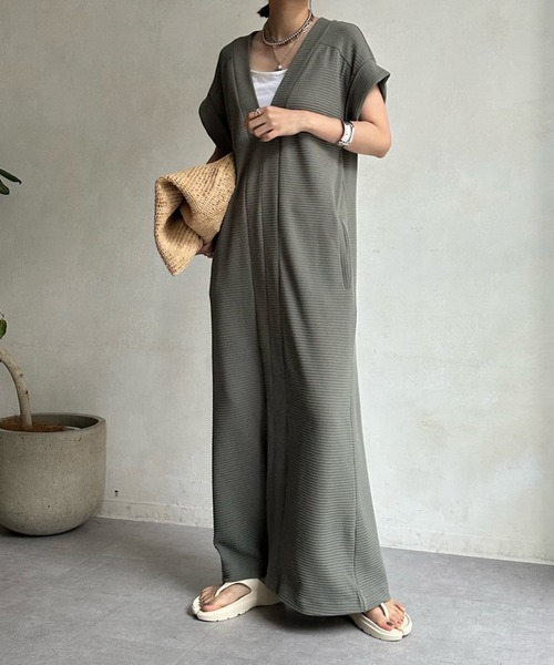 DouDou（ドゥドゥ）の「【AgAwd/アガウド】プラケットワンピース（ワンピース・レディース・カーキ/ブラック・FREE）」の10枚目の写真