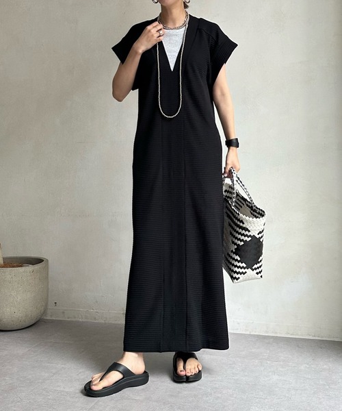 DouDou（ドゥドゥ）の「【AgAwd/アガウド】プラケットワンピース（ワンピース・レディース・カーキ/ブラック・FREE）」の19枚目の写真