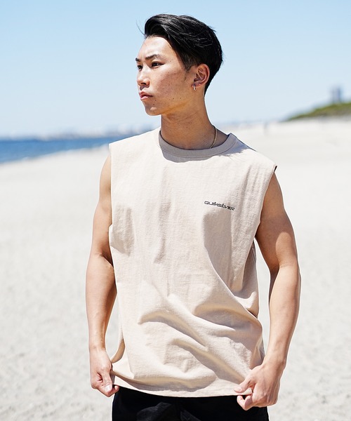 Quiksilver（クイックシルバー）の「【ムラサキスポーツ別注】QUIKSILVER/クイックシルバー タンクトップ/ノースリーブ バックプリント サーフ/トレーニング/エクササイズ QSL232610M（タンクトップ・メンズ・ブラック/ホワイト/ベージュ・L/M）」の22枚目の写真
