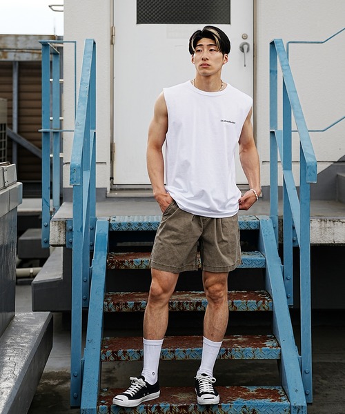 Quiksilver（クイックシルバー）の「【ムラサキスポーツ別注】QUIKSILVER/クイックシルバー タンクトップ/ノースリーブ バックプリント サーフ/トレーニング/エクササイズ QSL232610M（タンクトップ・メンズ・ブラック/ホワイト/ベージュ・L/M）」の15枚目の写真
