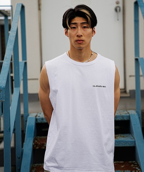 Quiksilver（クイックシルバー）の「【ムラサキスポーツ別注】QUIKSILVER/クイックシルバー タンクトップ/ノースリーブ バックプリント サーフ/トレーニング/エクササイズ QSL232610M（タンクトップ・メンズ・ブラック/ホワイト/ベージュ・L/M）」の10枚目の写真