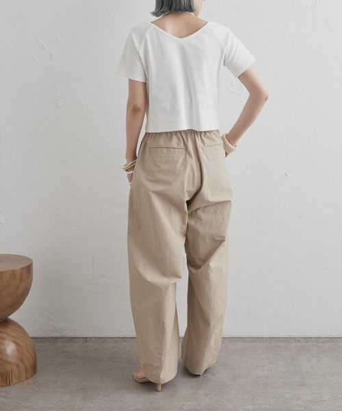 Omekashi（オメカシ）の「2WAYテレコラグランTシャツ（Tシャツ/カットソー・レディース・ピンク/オフホワイト/ブラック・FREE）」の14枚目の写真