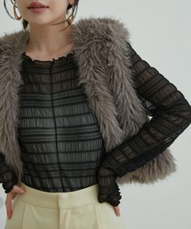 VIS | シアーシャーリングボーダープルオーバー(Tシャツ/カットソー)