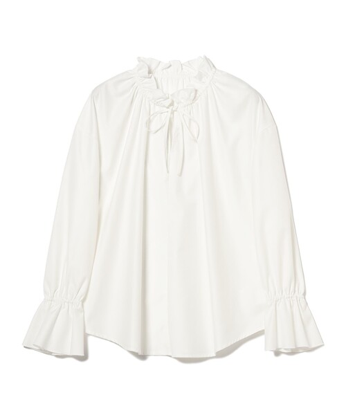 B:MING by BEAMS（ビーミングバイビームス）の「B:MING by BEAMS / フリル ネック ブラウス（シャツ/ブラウス・レディース・オフホワイト/ネイビー/ラベンダー・FREE）」の15枚目の写真