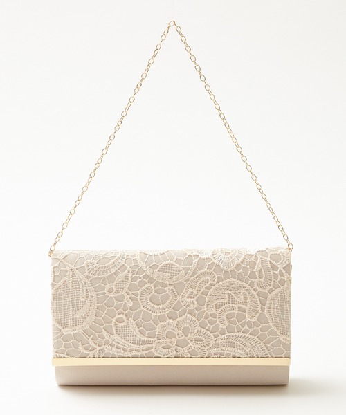 AIMER（エメ）の「【WEB限定】レースフラップクラッチパーティーバッグ（クラッチバッグ・レディース・ベージュ/ブラック/シルバー・FREE）」の18枚目の写真