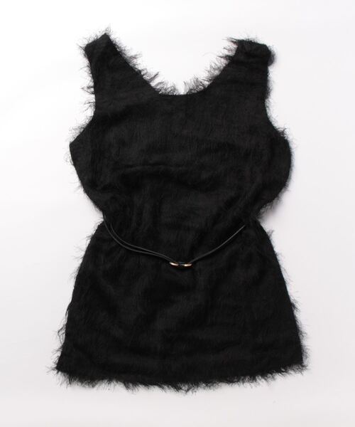 NOMAE(ノーマエ)の「シャギーロングベスト(ベスト・レディース・アイボリー/ブラック/グレー・FREE)」の19枚目の写真