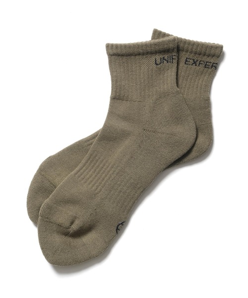 uniform experiment（ユニフォームエクスペリメント）の「SHORT SOCKS（ソックス/靴下・メンズ・ブラック/カーキ/ホワイト・2/3）」の3枚目の写真