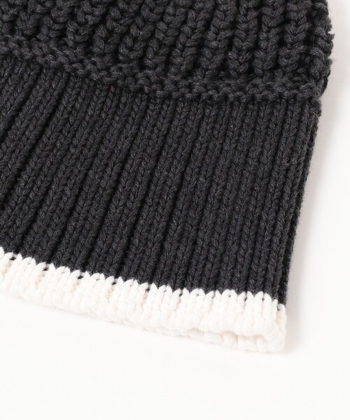 B:MING by BEAMS（ビーミングバイビームス）の「B:MING by BEAMS / ライン ニット ビーニー（ニットキャップ/ビーニー・レディース・ベージュ/グリーン/チャコールグレー・FREE）」の4枚目の写真
