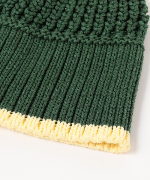 B:MING by BEAMS（ビーミングバイビームス）の「B:MING by BEAMS / ライン ニット ビーニー（ニットキャップ/ビーニー・レディース・ベージュ/グリーン/チャコールグレー・FREE）」の7枚目の写真