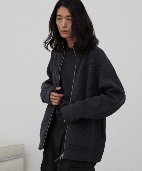 WYM LIDNM ドライバーズニット WYM LIDNM セーター ニット MILANO RIB HEAVY WEIGHT TURTLE メンズ