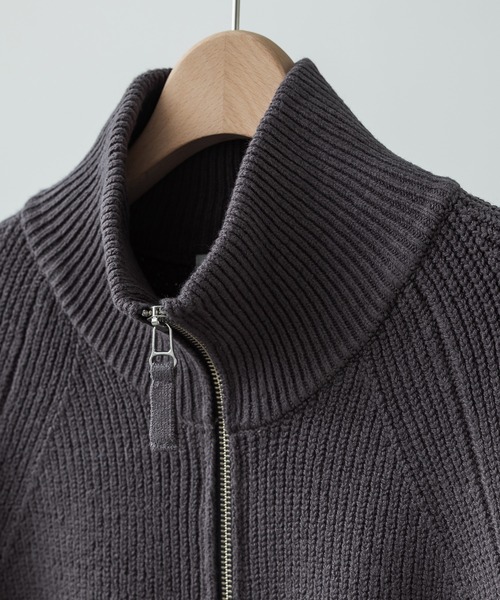 WYM LIDNM HEAVY WEIGHT DRIVERS KNIT チャコール Sサイズ ウィム バイ 