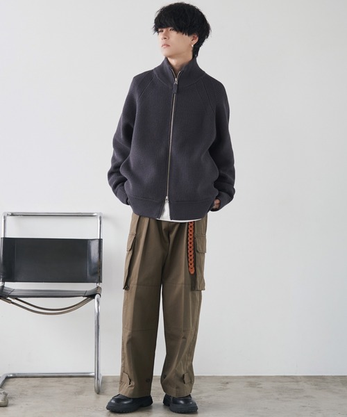 セール】HEAVY WEIGHT DRIVERS KNIT（カーディガン/ボレロ）｜WYM