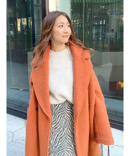Ungrid(アングリッド)の「スライバーチェスターロングコート(チェスターコート・レディース・オレンジ/ブルー/グレー・MEDIUM/SMALL)」の19枚目の写真