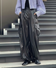 CIAOPANIC | コーティングレザーワイドカーゴパンツ(カーゴパンツ)