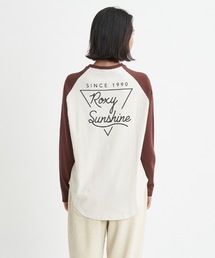 ROXY SUNSHINE/ロキシーバックプリントラグランロングカットソー