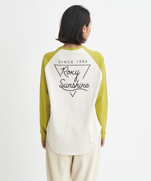 ROXY(ロキシー)の「ROXY SUNSHINE/ロキシーバックプリントラグランロングカットソー(Tシャツ/カットソー・レディース・グリーン/ブラウン/ネイビー・LARGE/MEDIUM/SMALL)」の2枚目の写真