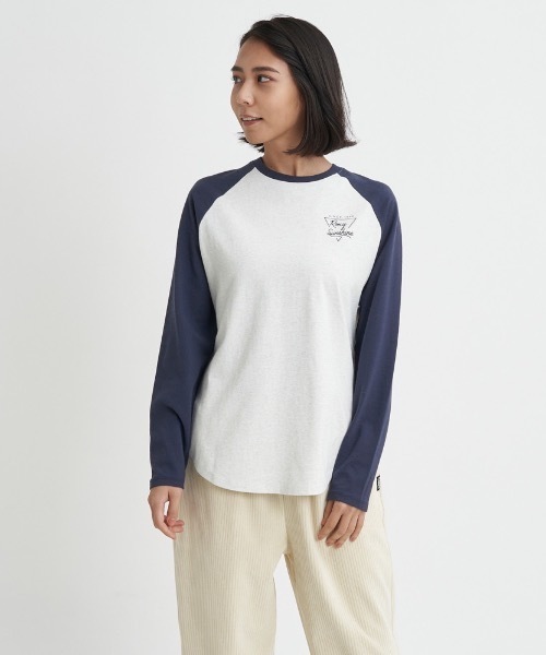 ROXY(ロキシー)の「ROXY SUNSHINE/ロキシーバックプリントラグランロングカットソー(Tシャツ/カットソー・レディース・グリーン/ブラウン/ネイビー・LARGE/MEDIUM/SMALL)」の13枚目の写真