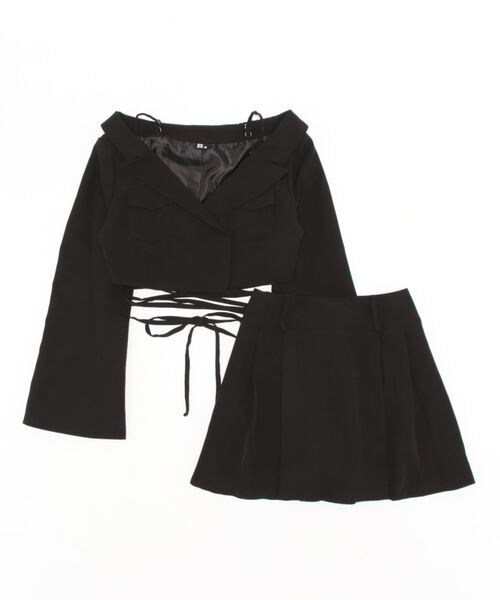 DURAS（デュラス）の「2wayクロスリボン付きSETUP（ワンピース・レディース・ブラック/モカ/ブルー・FREE）」の7枚目の写真