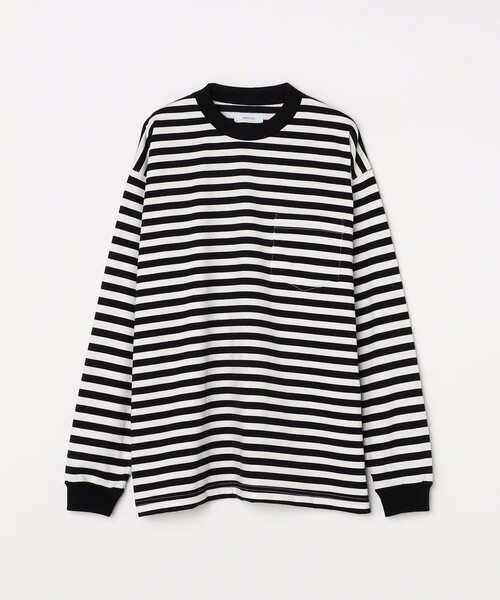 SHIPS any（シップス エニィ）の「SHIPS any: ベーシック ボーダー バリエーション Tシャツ (ロンT)（Tシャツ/カットソー・メンズ・グレー系その他/コバルトブルー/ダークグレー/ライトブルー/ネイビー/チャコールグレー/スカイブルー/ブルー系その他/ロイヤルブルー・MEDIUM/SMALL/LARGE）」の3枚目の写真