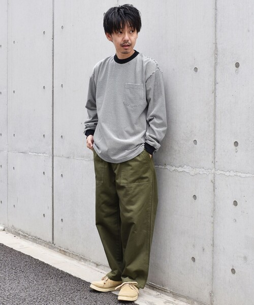 SHIPS any（シップス エニィ）の「SHIPS any: ベーシック ボーダー バリエーション Tシャツ (ロンT)（Tシャツ/カットソー・メンズ・グレー系その他/コバルトブルー/ダークグレー/ライトブルー/ネイビー/チャコールグレー/スカイブルー/ブルー系その他/ロイヤルブルー・MEDIUM/SMALL/LARGE）」の10枚目の写真