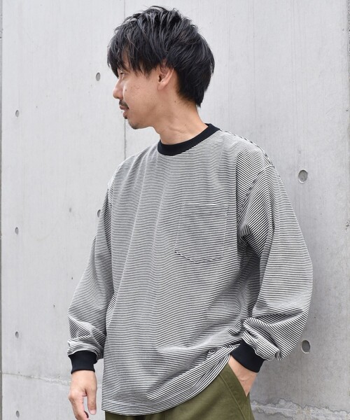 SHIPS any（シップス エニィ）の「SHIPS any: ベーシック ボーダー バリエーション Tシャツ (ロンT)（Tシャツ/カットソー・メンズ・グレー系その他/コバルトブルー/ダークグレー/ライトブルー/ネイビー/チャコールグレー/スカイブルー/ブルー系その他/ロイヤルブルー・MEDIUM/SMALL/LARGE）」の22枚目の写真