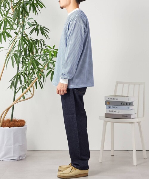 SHIPS any（シップス エニィ）の「SHIPS any: ベーシック ボーダー バリエーション Tシャツ (ロンT)（Tシャツ/カットソー・メンズ・グレー系その他/コバルトブルー/ダークグレー/ライトブルー/ネイビー/チャコールグレー/スカイブルー/ブルー系その他/ロイヤルブルー・MEDIUM/SMALL/LARGE）」の19枚目の写真