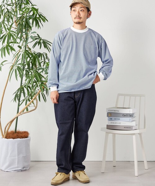 SHIPS any（シップス エニィ）の「SHIPS any: ベーシック ボーダー バリエーション Tシャツ (ロンT)（Tシャツ/カットソー・メンズ・グレー系その他/コバルトブルー/ダークグレー/ライトブルー/ネイビー/チャコールグレー/スカイブルー/ブルー系その他/ロイヤルブルー・MEDIUM/SMALL/LARGE）」の17枚目の写真