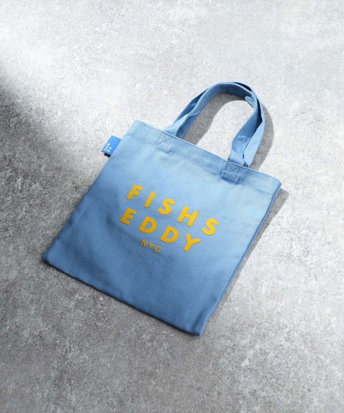Fishs Eddy(フィッシュエディ)】カラーロゴトートバッグS