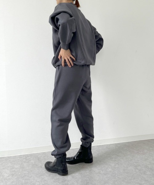 Ocean Pacific(オーシャンパシフィック)の「【OP:オーピー】レディース裏起毛スウェット刺繍ジョガーパンツ(スウェットパンツ・レディース・チャコール/ヘザーグレー・LARGE/MEDIUM)」の7枚目の写真