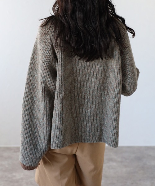 COMMRE（コムル）の「メランジラインニットプルオーバー（ニット/セーター・レディース・ブルー/ブラウン/レッド・FREE）」の15枚目の写真