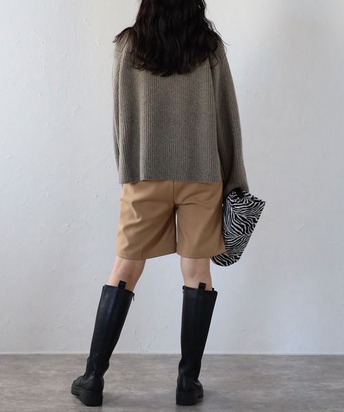 COMMRE（コムル）の「メランジラインニットプルオーバー（ニット/セーター・レディース・ブルー/ブラウン/レッド・FREE）」の18枚目の写真