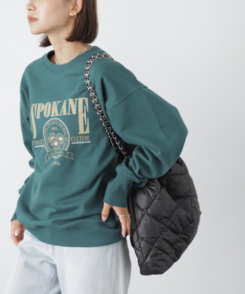 FREE'S MART（フリーズマート）の「ロゴビッグスウェット（Tシャツ/カットソー・レディース・ブラウン/グリーン/ホワイト系その他・FREE）」の3枚目の写真