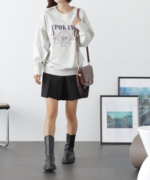 FREE'S MART（フリーズマート）の「ロゴビッグスウェット（Tシャツ/カットソー・レディース・ブラウン/グリーン/ホワイト系その他・FREE）」の7枚目の写真