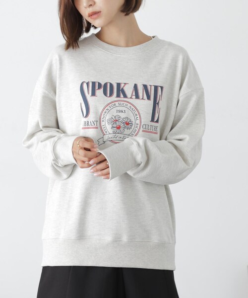 FREE'S MART（フリーズマート）の「ロゴビッグスウェット（Tシャツ/カットソー・レディース・ブラウン/グリーン/ホワイト系その他・FREE）」の12枚目の写真