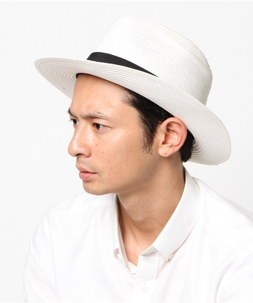 WEGO（ウィゴー）の「WEGO/ツバ広ペーパー中折れハット（ハット・メンズ・ブラック/ホワイト/ベージュ/ネイビー・FREE）」の9枚目の写真