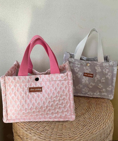 TONE SELECT GOODS（トーンセレクトグッズ）の「Liaa/デザインランチバッグ ミニトート A18177（トートバッグ・レディース・レッド系1/レッド系2/ホワイト/ピンク/その他4/その他1/その他2/その他3/その他5・FREE）」の15枚目の写真