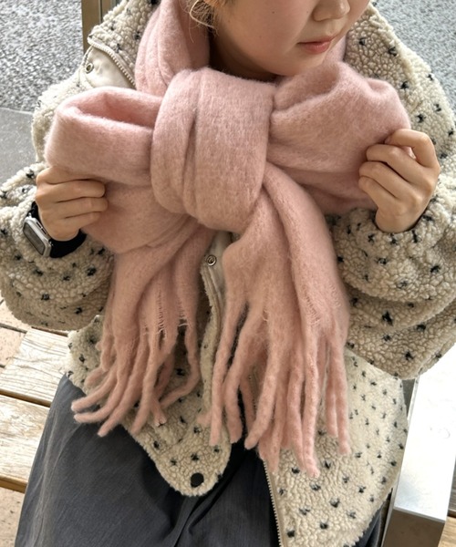 セール】ボリューム無地マフラー（マフラー）｜LAC-VERT（ラック