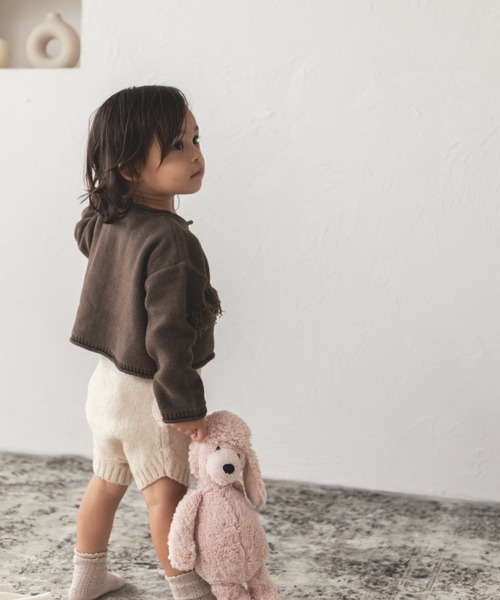 sea and shells by pairmanon(シーアンドシェルズバイペアマノン)の「【sea and shells by pairmanon】ニット ショートパンツ(その他ベビーウェア・キッズ・カーキ/ブラウン/ベージュ・80/100/110/90)」の5枚目の写真