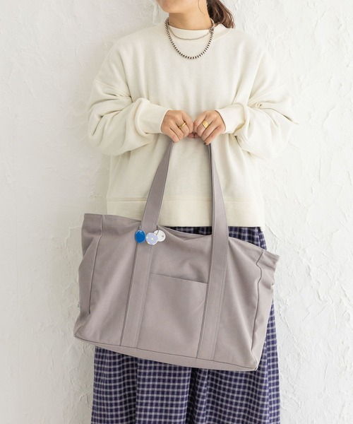 studio CLIP（スタディオクリップ）の「【WEB限定】オトナの推し活トートバッグ（トートバッグ・レディース・グレー/アイボリー・FREE）」の17枚目の写真